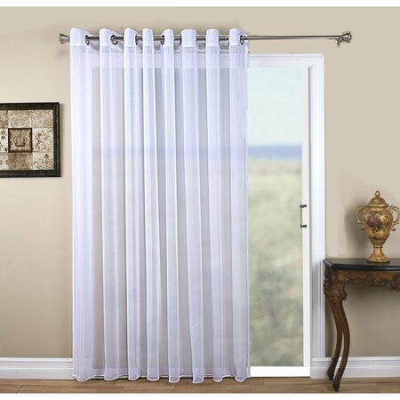 RICARDO Ricardo Tergaline Double-Wide Grommet Curtain Panel with Wand 03535-79-296-01